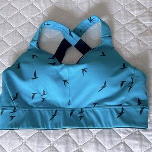 Oiselle Queen Sports Bra, 32C, Bold Blue